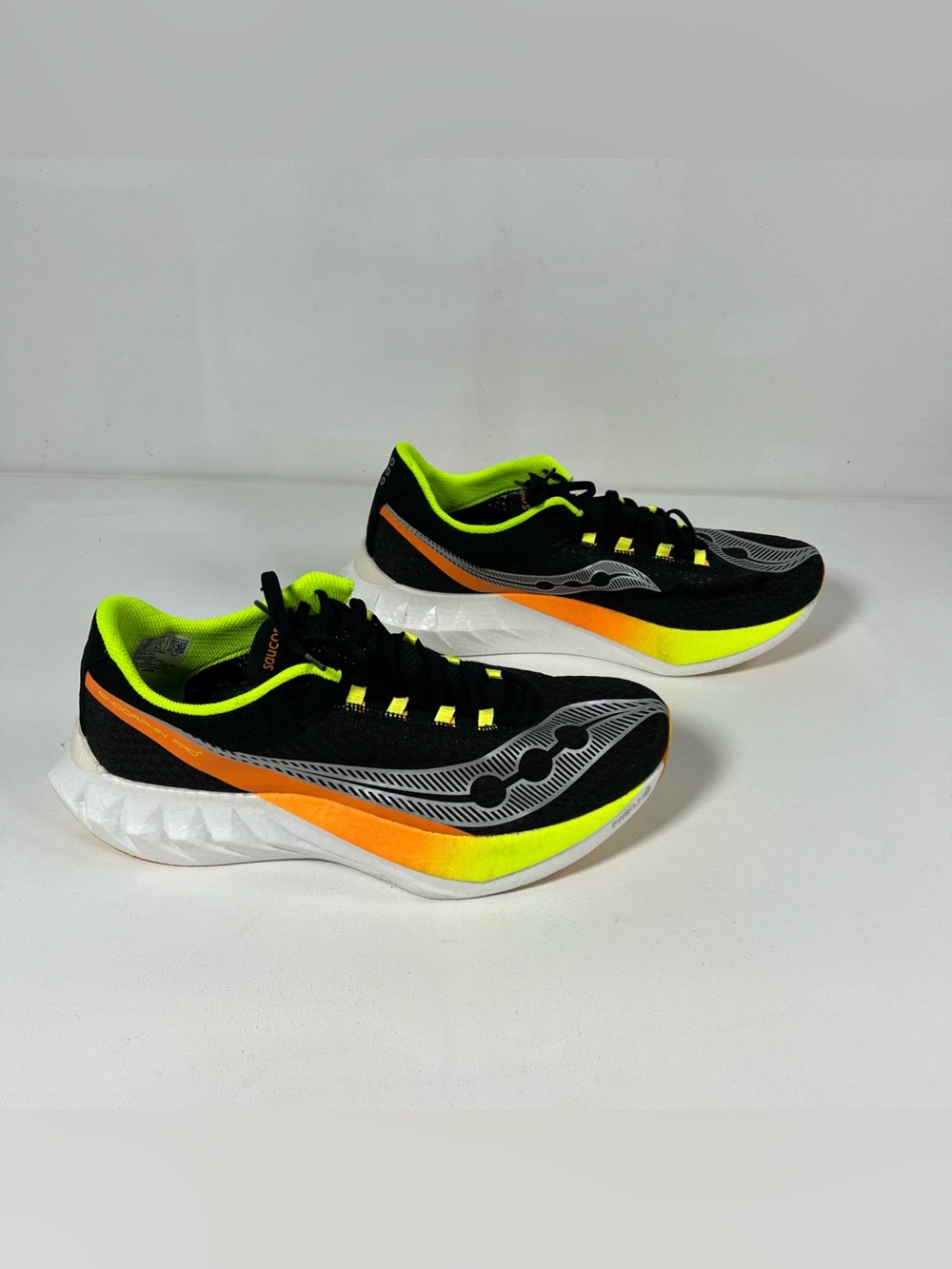Saucony Endorphin Pro 4 S20939-343 Running Shoes Black Mesh Yellow Men’s 12.5 - Picture 5 of 12